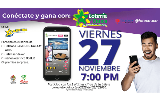 2do. Sorteo express de la lotería del cauca