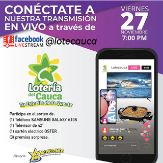 2do. Sorteo express de la Lotería del Cauca